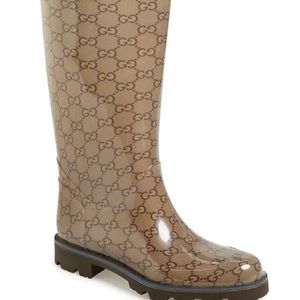 Gucci Size 7 US Rain Boots Mid-calf